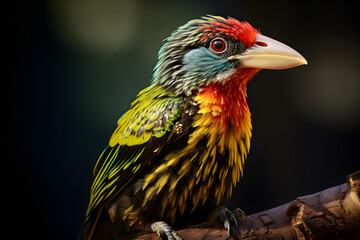A Barbet portrait, wildlife photography