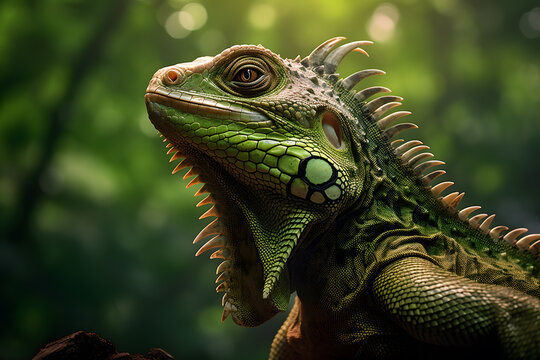 A Basilisk portrait, wildlife photography