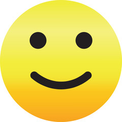 Happy Emoticon Icon. Emoji Vector Icon Design.