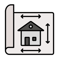 Construction Blueprint Icon
