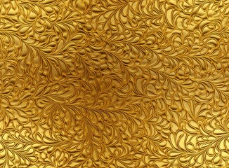 Fototapeta premium Gold fabric background, wavy yellow texture. Luxurious silky smooth fabric. SEAMLESS PATTERN. SEAMLESS WALLPAPER.