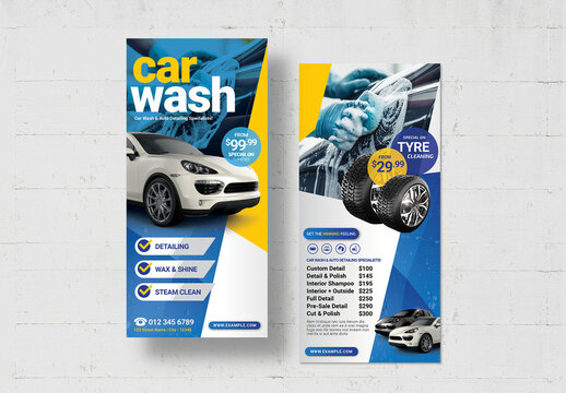 Car Wash DL Card Layout