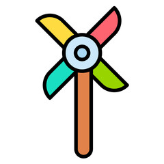 Obraz premium Pinwheel Icon