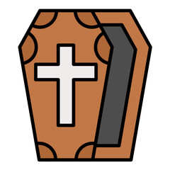 Obraz premium Coffin Icon