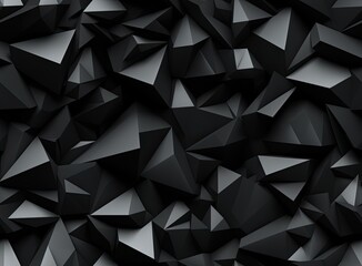 Fototapeta premium Abstract black geometric background. Gold texture with shadow. SEAMLESS PATTERN. SEAMLESS WALLPAPER.