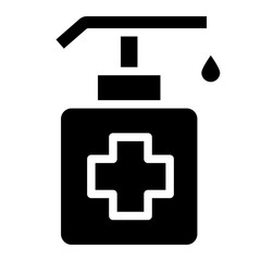 Fototapeta premium antiseptic glyph 