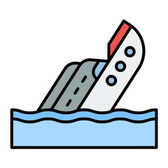 Boat Sink Icon