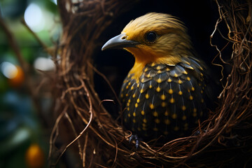 A Bowerbird portrait, wildlife photography