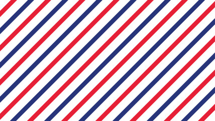 Blue and Red Diagonal Stripes Vector Pattern. Seamless Christmas Pattern. Diagonal Lines