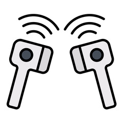 Wireless Earphones Icon