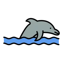 Zelfklevend Fotobehang Dolphin Icon © Artify IT Solutions