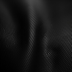 Naklejka premium Black carbon fiber background, ai generated