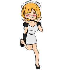 girl with headphones