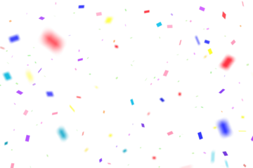 Gardinen Farbenfroh Colorful 3D confetti that floats down to celebrate  © wakuwaku