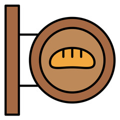 Bakery Shop Sign Icon