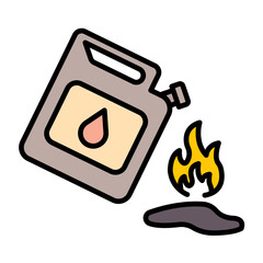Oil Fire Icon