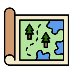 Treasure Map Icon