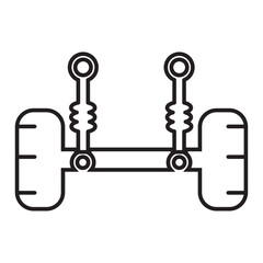 Car suspension icon