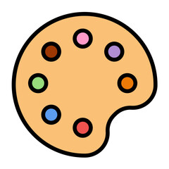 Paint Brush Pallete Icon