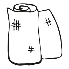 Medical bandage first-aid kit vector doodle illustration medical hospital health care clinical