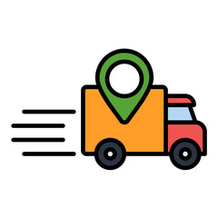 Online Shipment Tracking Icon