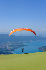 paraglider in the sky