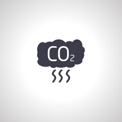 Carbon emissions reduction icon. co2 icon.