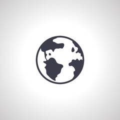 world icon. earth globe icon.