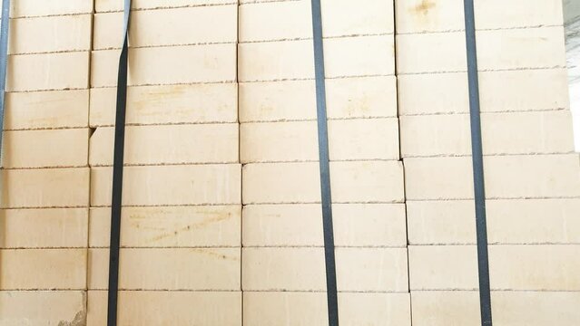 Gas silicate blocks. Building blocks. Building blocks, building material for industrial building.