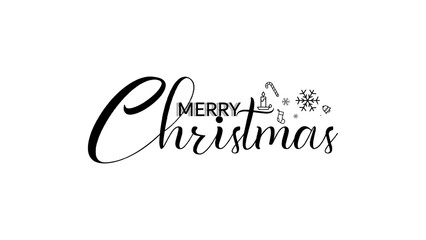 Merry Christmas text. Greeting card. Modern brush calligraphy. Merry Christmas black and white. Hand drawn lettering to winter holiday,merry christmas hand drawn lettering banner.handwritten. text
