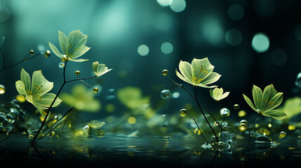background graphic Transparent green