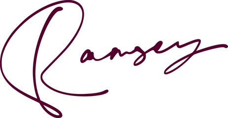 signature series R design illustration