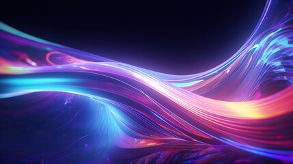 Naklejka premium Neon futuristic background.