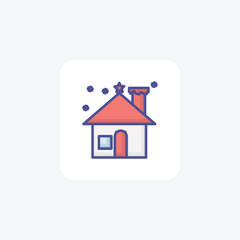 Gleaming Hearthside Wonder Filled Outline Icon