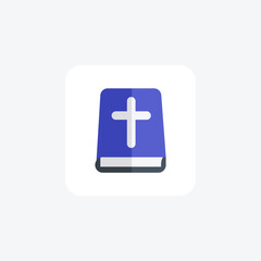 Obraz premium Sacred Yuletide Wisdom Flat Icon