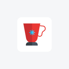 Captivating Christmas Food Glyphs Flat Icon