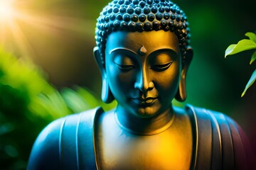 buddha statue at night