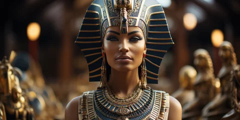 Fotobehang Egyptian queen cleopatra. Generative AI © NorLife