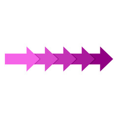 Fototapeta premium 連続するグラデーションの矢印