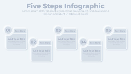 Business infographic steps or options