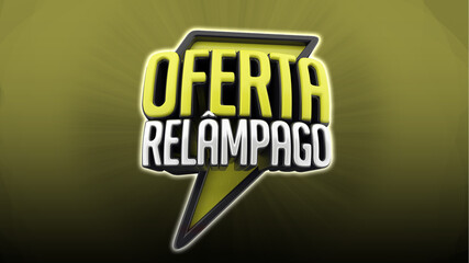 selo 3d ''oferta relâmpago''