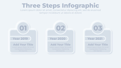 Business infographic design elements and flowchart steps