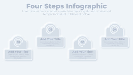 Business infographic steps or options