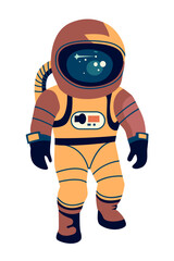 Naklejka premium Cartoon astronaut.