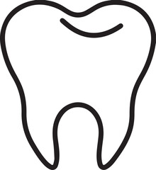 Tooth on a white background