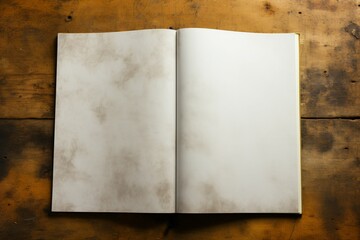 Document cover in paper, blank canvas ready to embrace printed content Generative AI
