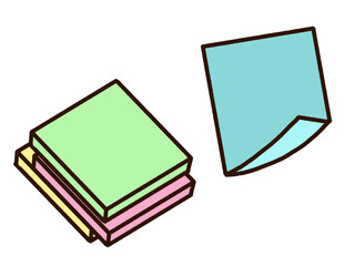 付箋のイラスト素材