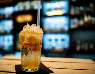 cocktail with ice