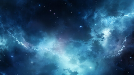 Colorful space galaxy cloud nebula. Stary night cosmos. Universe science astronomy. Generative Ai - obrazy, fototapety, plakaty