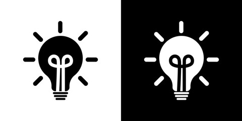 Lamp idea sign. Lightbulbs icons. Lamp vector icon. 